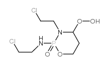 2H-1,3,2-Oxazaphosphorin-2-amine,N,3-bis(2-chloroethyl)tetrahydro-4-hydroperoxy-, 2-oxide Structure