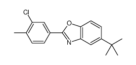 5-tert-butyl-2-(3-chloro-4-methylphenyl)-1,3-benzoxazole结构式