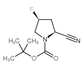 (2S,4S)-1-Boc-2-氰基-4-氟吡咯烷结构式