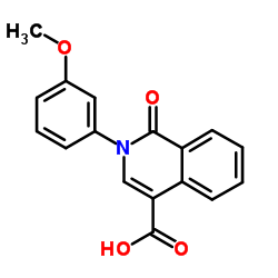 2-(3-Methoxyphenyl)-1-oxo-1,2-dihydro-4-isoquinolinecarboxylic acid Structure