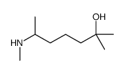 2-methyl-6-(methylamino)heptan-2-ol Structure