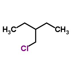 2-ethyl-1-chlorobutane Structure