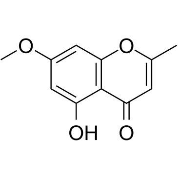 5-羟基-7-甲氧基-2-甲基-4H-1-苯并吡喃-4-酮结构式
