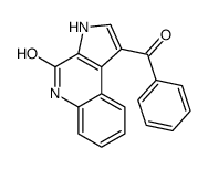 1-苯甲酰基-3,5-二氢-吡咯并[2,3-c]喹啉-4-酮结构式