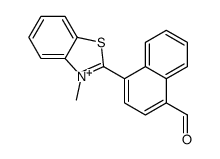 4-(3-methyl-1,3-benzothiazol-3-ium-2-yl)naphthalene-1-carbaldehyde Structure