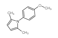 1-(4-甲氧基苯基)-2,5-二甲基吡咯结构式