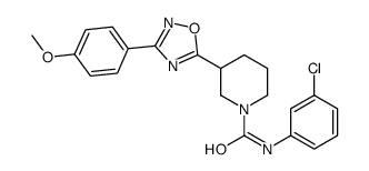 N-(3-chlorophenyl)-3-[3-(4-methoxyphenyl)-1,2,4-oxadiazol-5-yl]piperidine-1-carboxamide Structure