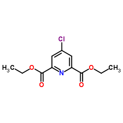 Diethyl 4-chloropyridine-2,6-dicarboxylate Structure