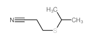 3-propan-2-ylsulfanylpropanenitrile结构式