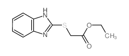 Acetic acid, (1H-benzimidazol-2-ylthio)-, ethyl ester (9CI)结构式
