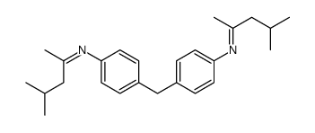 4,4'-Methylenebis[N-(1,3-dimethylbutylidene)benzenamine]结构式