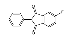 5-fluoro-2-phenylindene-1,3-dione Structure