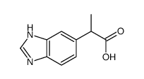 1H-Benzimidazole-5-aceticacid,alpha-methyl-(9CI) Structure