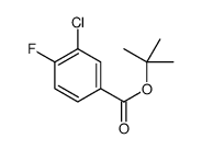 3-氯-4-氟苯甲酸叔丁酯结构式