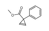 1-phenylcycloprop-2-ene carboxylic acid methyl ester结构式