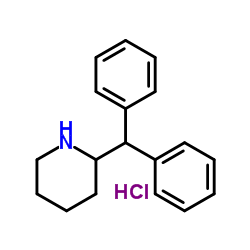 2-(Diphenylmethyl)piperidine hydrochloride (1:1) Structure