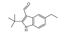 1H-Indole-3-carboxaldehyde,2-(1,1-dimethylethyl)-5-ethyl-(9CI)结构式