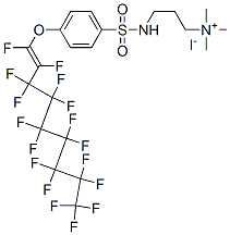 1-Propanaminium, 3-[[[4-[(heptadecafluorononenyl)oxy]phenyl]sulfonyl]amino]-N,N,N-trimethyl-, iodide structure