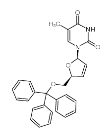 5'-O-Trityl-2',3'-脱氢胸苷结构式