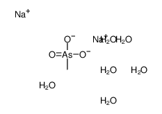 Arsonic acid, methyl-, disodium salt, hexahydrate Structure