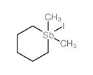 1-iodo-1,1-dimethyl-1$l^C7H16ISb-stibacyclohexane结构式