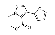 methyl 4-(furan-2-yl)-2-methylpyrazole-3-carboxylate结构式