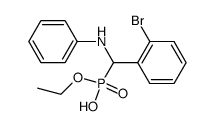 [(2-Bromo-phenyl)-phenylamino-methyl]-phosphonic acid monoethyl ester结构式