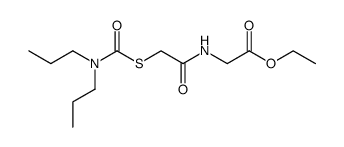 (2-Dipropylcarbamoylsulfanyl-acetylamino)-acetic acid ethyl ester结构式