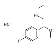 N-ethyl-2-(4-fluorophenyl)-2-methoxyethanamine,hydrochloride结构式