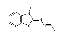 acetaldehyde (3-methyl-3H-benzothiazol-2-ylidene)-hydrazone结构式