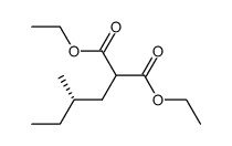 diethyl S-(+)-2-methyl-1-butyl malonate结构式