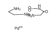 Pd(ethylenediamine)(glycylglycinate)(1+) Structure