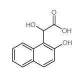 2-羟基-2-(2-羟基萘-1-基)乙酸结构式