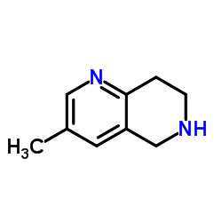 3-三氟甲基-5,6,7,8-四氢-1,6-萘啶结构式