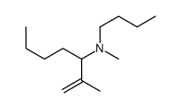 N-butyl-N,2-dimethylhept-1-en-3-amine Structure
