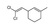 3-(2,2-dichlorovinyl)-1-methyl-1-cyclohexene结构式