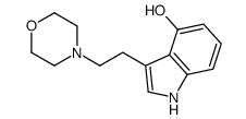3-(2-morpholin-4-ylethyl)-1H-indol-4-ol结构式