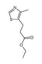 3-(4-methyl-thiazol-5-yl)-propionic acid ethyl ester结构式