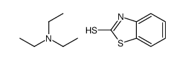 benzothiazole-2(3H)-thione, compound with triethylamine (1:1) structure