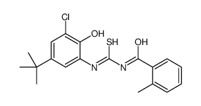 N-[(5-tert-butyl-3-chloro-2-hydroxyphenyl)carbamothioyl]-2-methylbenzamide Structure
