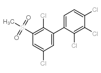 3-甲基磺酰基-2,2’,3’,4’,5-五氯联苯结构式