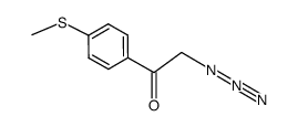 2-azido-1-(4-methylsulfanyl-phenyl)ethanone Structure
