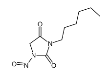 3-hexyl-1-nitrosoimidazolidine-2,4-dione结构式