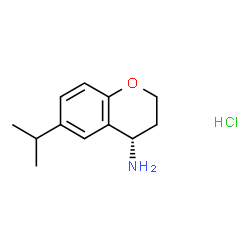(4s)-6-(丙-2-基)-3,4-二氢-2h-1-苯并吡喃-4-胺盐酸盐结构式