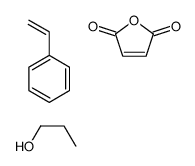 2,5-呋喃二酮与乙烯基苯和丙酯的聚合物结构式