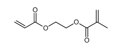 2-Propenoic acid, 2-methyl-, 2-[(1-oxo-2-propenyl)oxy]ethyl ester structure