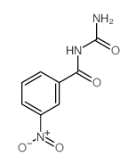 Benzamide,N-(aminocarbonyl)-3-nitro- Structure