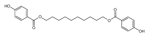 α,ω-Bis-(4-hydroxybenzoyl)decane结构式