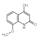 4-羟基-8-甲氧基喹啉-2-酮结构式