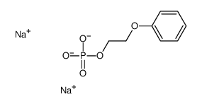 disodium,2-phenoxyethyl phosphate Structure